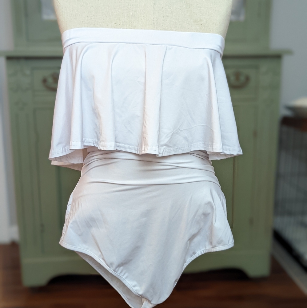 White bodysuit/swimsuit